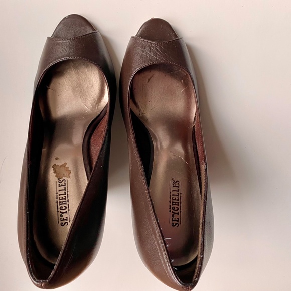 Seychelles open toe wedge | Unique heel | Comfortable - Picture 3 of 6